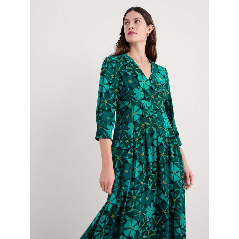 Seasalt Cornwall Etta Dress Handicraft Flowers Onyx image number 1